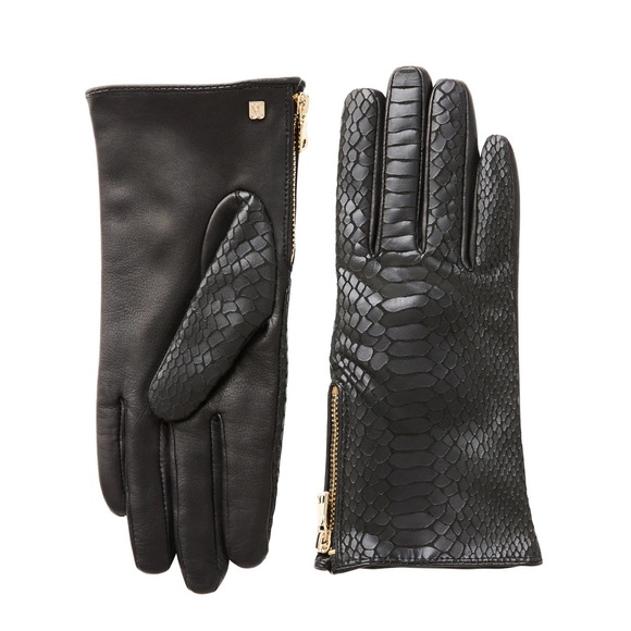Bruno Magli Women's Snake Embossed Leather Glove, Black - Picture 1 of 2